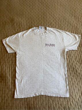 Vintage Rock Harbor Marine Nashville, TN T-Shirt Size L Hanes Beefy Tag